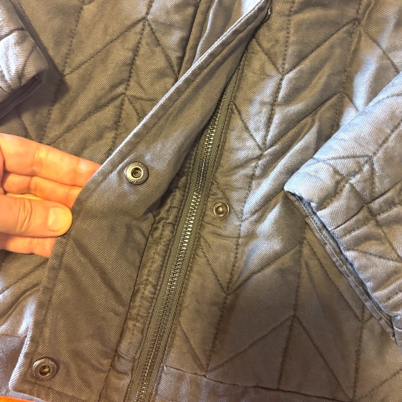 Only gray charcoal chevron pattern denim quilted jacket NWT - Picture 6 of 14